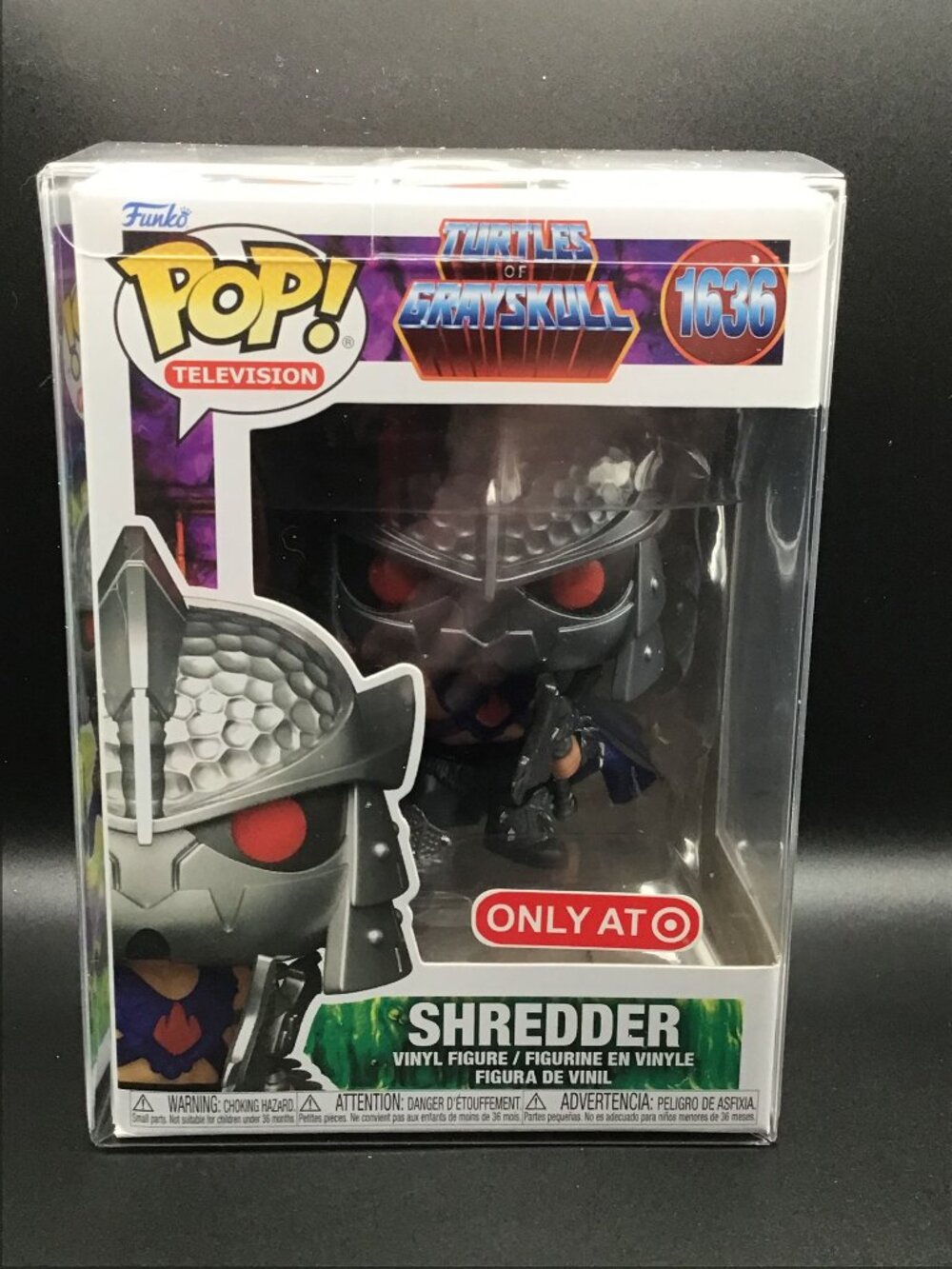 Funko Pop Turtles of Grayskull Shredder #1636 Target Exclusive w/Pop Protector